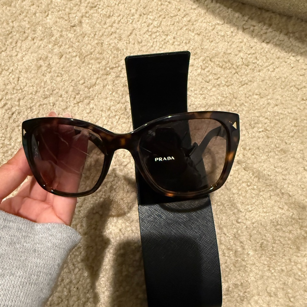 Prada Brown Cat-Eye Sunglasses